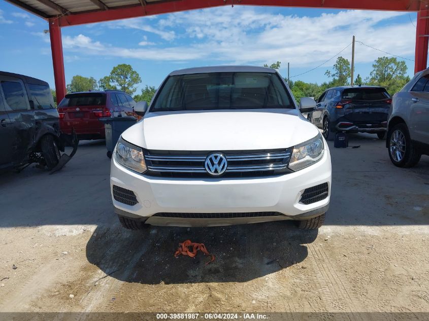 2012 Volkswagen Tiguan S VIN: WVGAV7AX1CW522062 Lot: 39581987