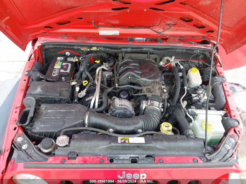 2015 Jeep Wrangler Unlimited Sport VIN: 1C4BJWDGXFL711163 Lot: 39581994