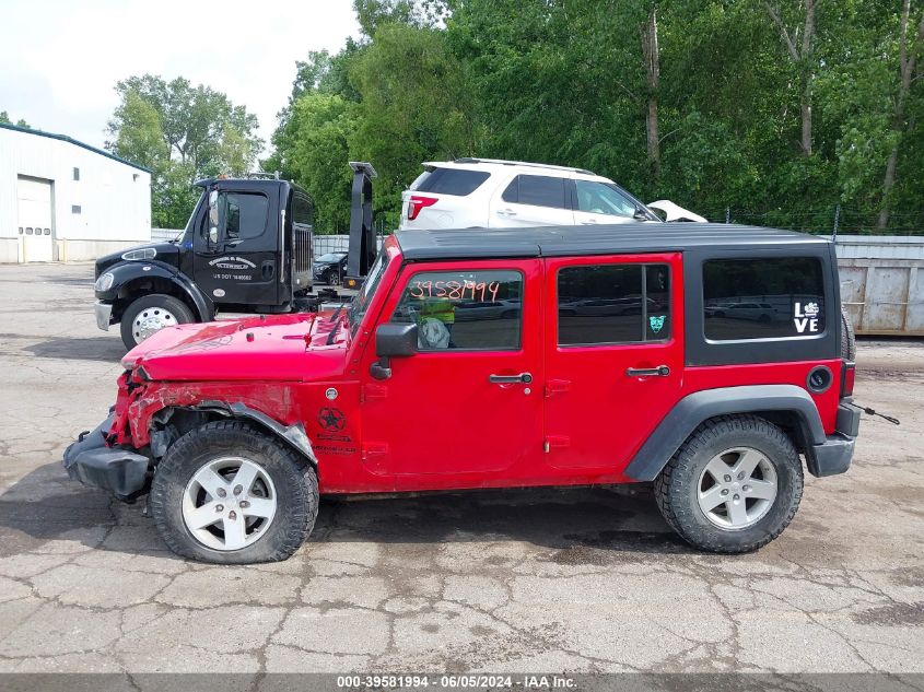2015 Jeep Wrangler Unlimited Sport VIN: 1C4BJWDGXFL711163 Lot: 39581994