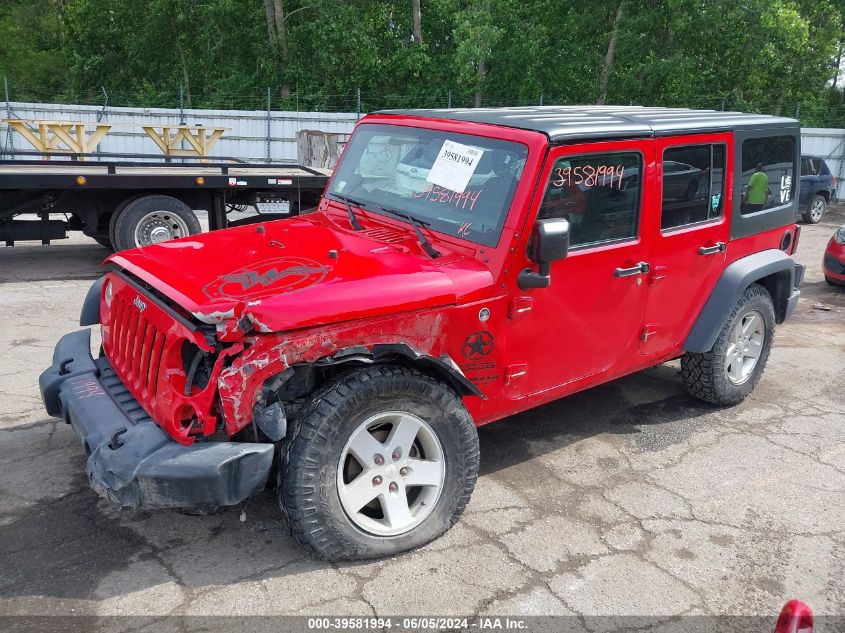 2015 Jeep Wrangler Unlimited Sport VIN: 1C4BJWDGXFL711163 Lot: 39581994