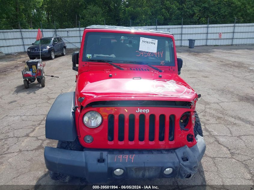 2015 Jeep Wrangler Unlimited Sport VIN: 1C4BJWDGXFL711163 Lot: 39581994