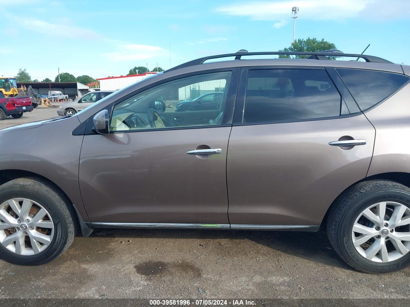 2011 Nissan Murano Sl VIN: JN8AZ1MW8BW182405 Lot: 39581996