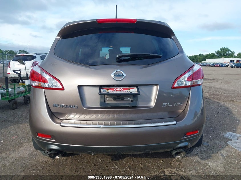 2011 Nissan Murano Sl VIN: JN8AZ1MW8BW182405 Lot: 39581996