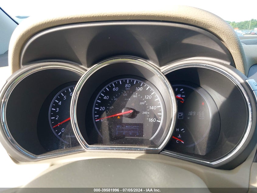 2011 Nissan Murano Sl VIN: JN8AZ1MW8BW182405 Lot: 39581996