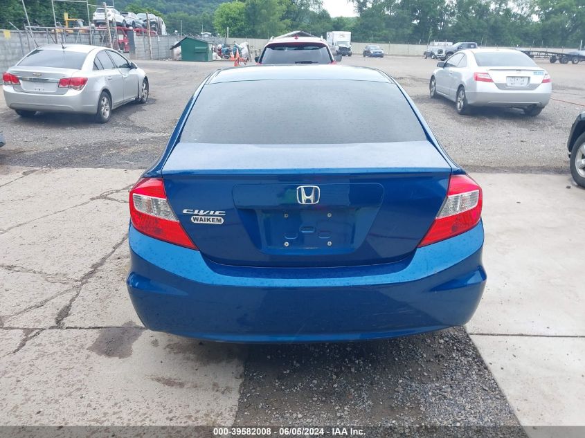 2012 Honda Civic Ex VIN: 19XFB2F83CE023782 Lot: 39582008