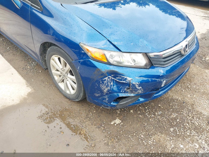 2012 Honda Civic Ex VIN: 19XFB2F83CE023782 Lot: 39582008