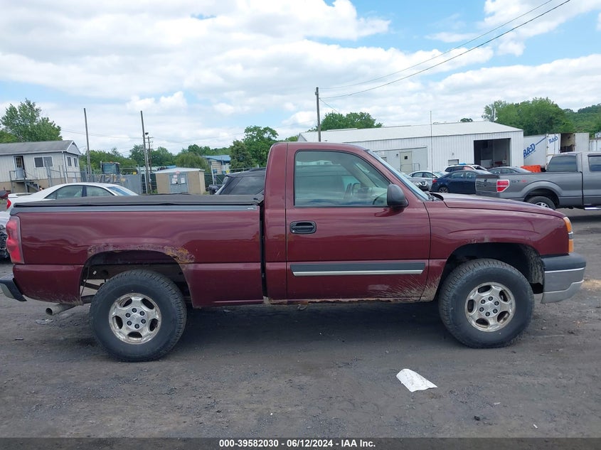 2003 Chevrolet Silverado 1500 Ls VIN: 1GCEK14T83Z186462 Lot: 39582030