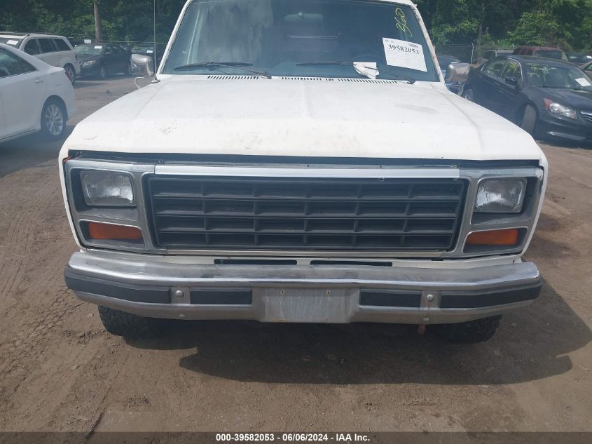 1986 Ford Bronco U100 VIN: 1FMDU15N0GLA32418 Lot: 39582053