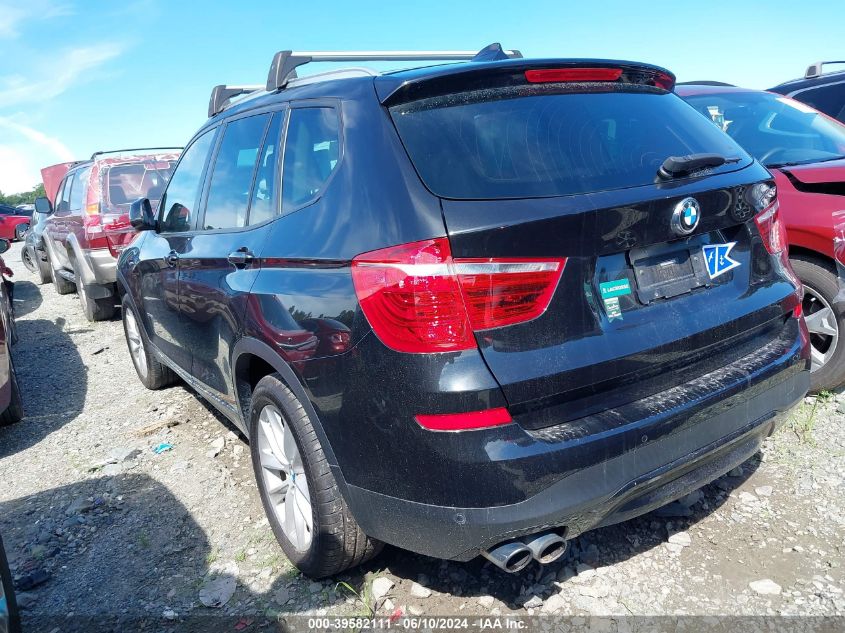 2017 BMW X3 xDrive28I VIN: 5UXWX9C32H0T22424 Lot: 39582111