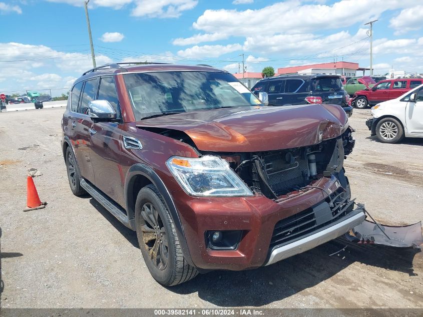 2018 Nissan Armada Platinum VIN: JN8AY2NF1J9330978 Lot: 39582141