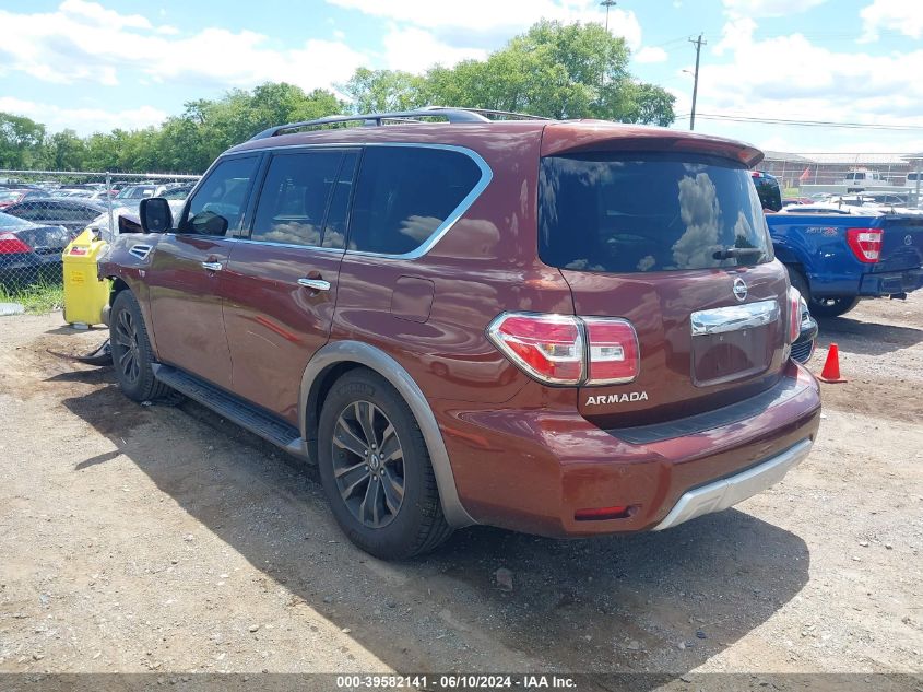 2018 Nissan Armada Platinum VIN: JN8AY2NF1J9330978 Lot: 39582141