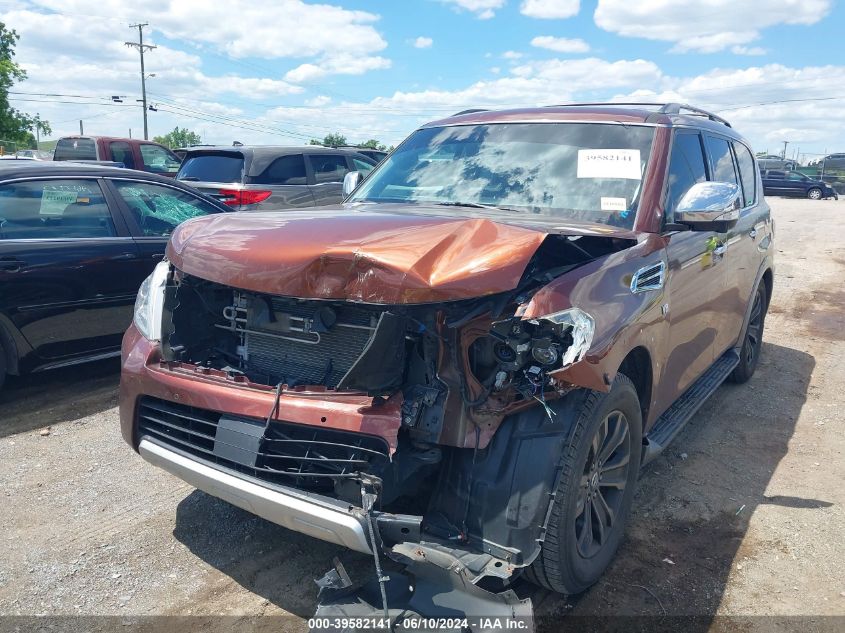 2018 Nissan Armada Platinum VIN: JN8AY2NF1J9330978 Lot: 39582141