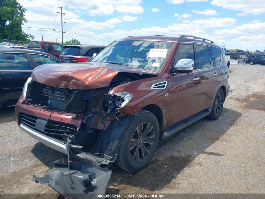 2018 Nissan Armada Platinum VIN: JN8AY2NF1J9330978 Lot: 39582141