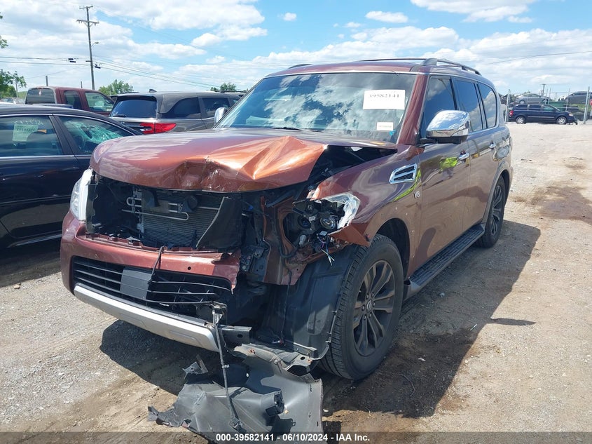 2018 Nissan Armada Platinum VIN: JN8AY2NF1J9330978 Lot: 39582141