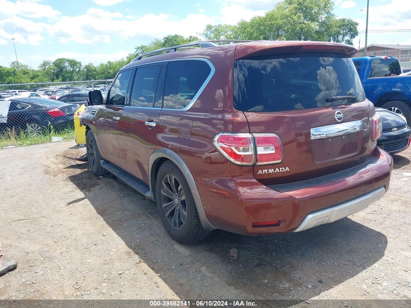 2018 Nissan Armada Platinum VIN: JN8AY2NF1J9330978 Lot: 39582141