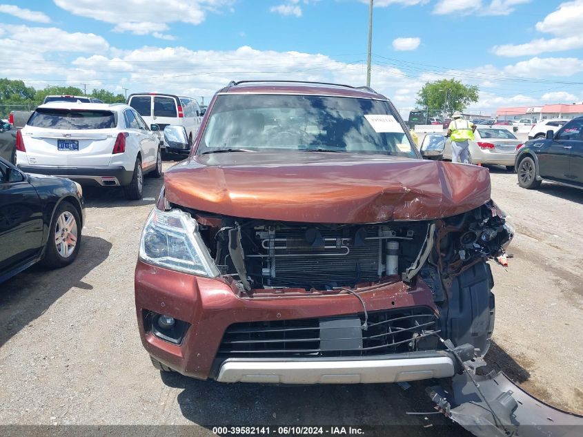 2018 Nissan Armada Platinum VIN: JN8AY2NF1J9330978 Lot: 39582141