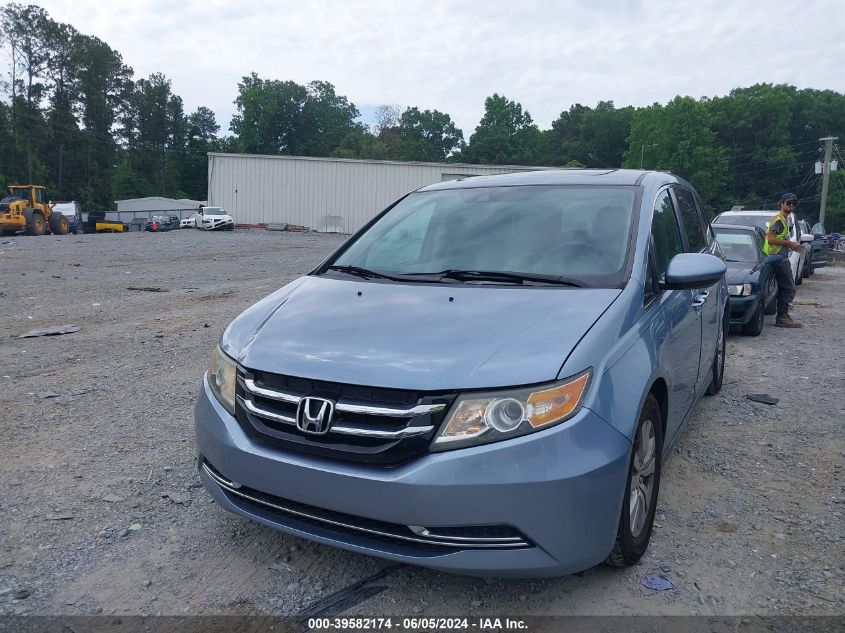 2014 Honda Odyssey Ex-L VIN: 5FNRL5H69EB068228 Lot: 39582174