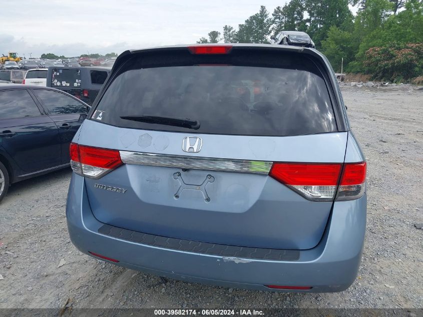 2014 Honda Odyssey Ex-L VIN: 5FNRL5H69EB068228 Lot: 39582174