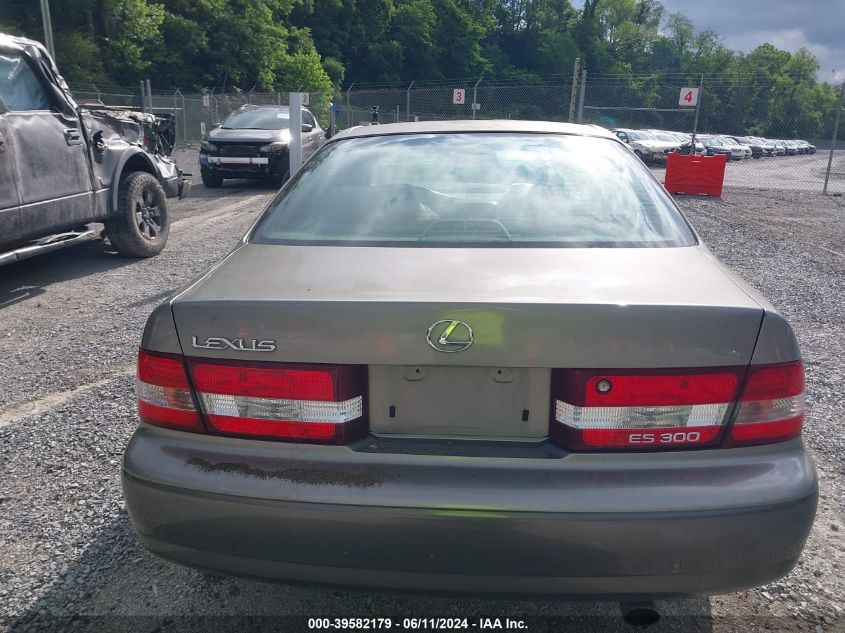 2001 Lexus Es 300 VIN: JT8BF28G510293771 Lot: 39582179