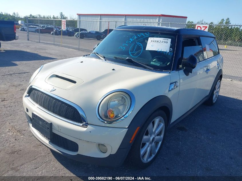 WMWMM33548TP87170 | 2008 MINI COOPER S CLUBMAN