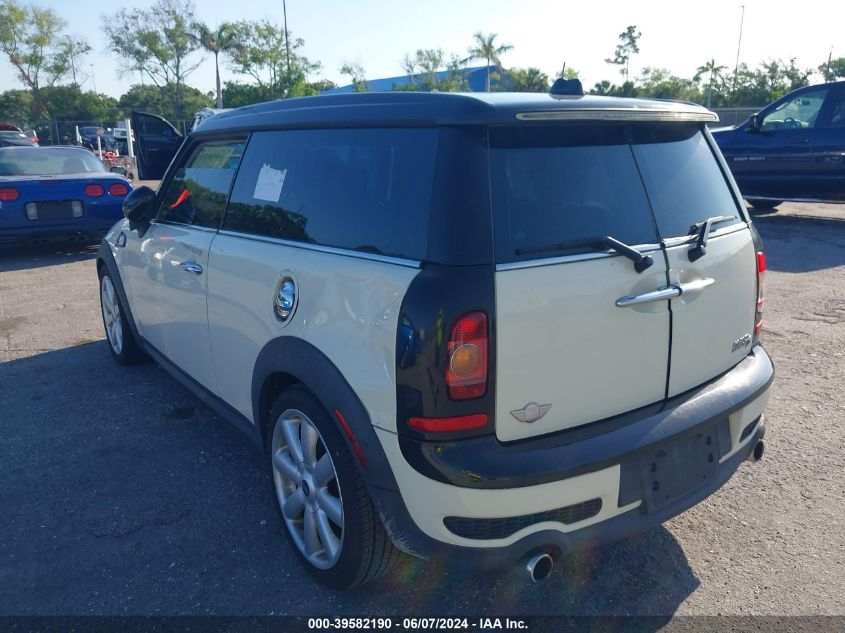 WMWMM33548TP87170 | 2008 MINI COOPER S CLUBMAN