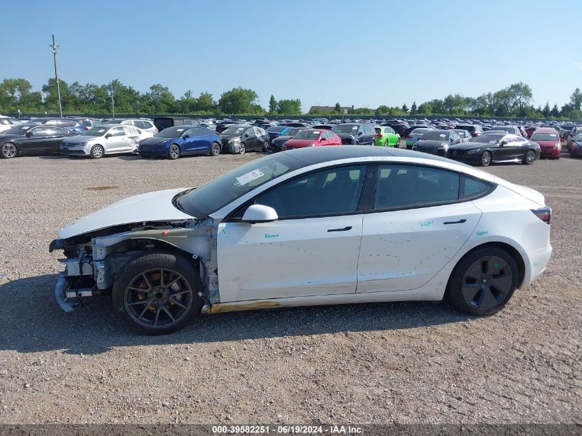 2021 Tesla Model 3 Standard Range Plus Rear-Wheel Drive VIN: 5YJ3E1EAXMF867080 Lot: 39582251