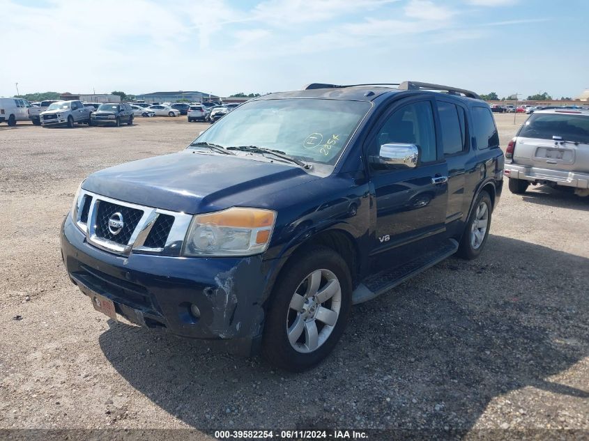 2008 Nissan Armada Le VIN: 5N1BA08D98N600636 Lot: 39582254