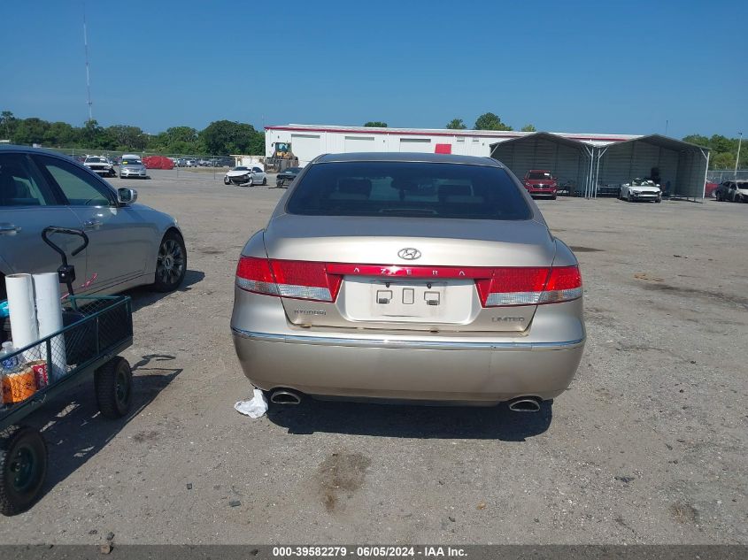 2006 Hyundai Azera Limited/Se VIN: KMHFC46F66A042711 Lot: 39582279