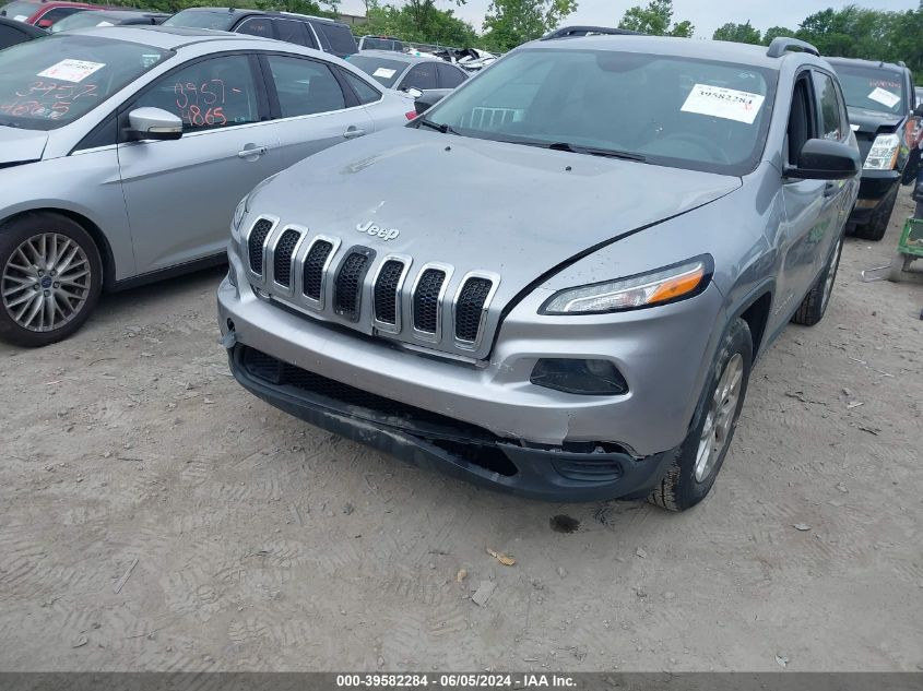 2016 Jeep Cherokee Sport VIN: 1C4PJMAB9GW240948 Lot: 39582284