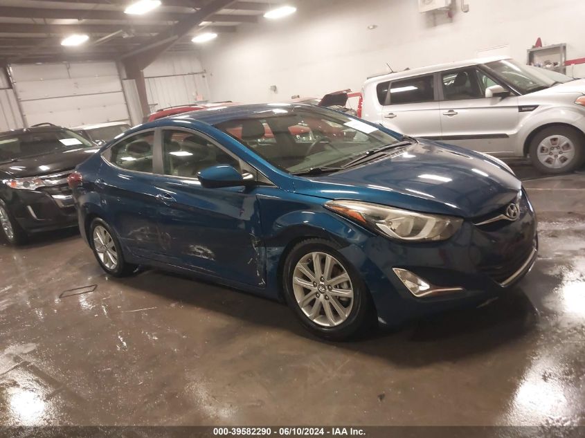 2014 Hyundai Elantra Se VIN: KMHDH4AE4EU157540 Lot: 39582290