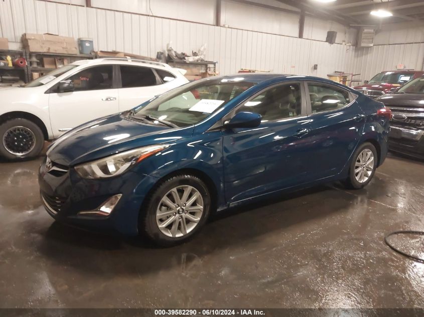 2014 Hyundai Elantra Se VIN: KMHDH4AE4EU157540 Lot: 39582290