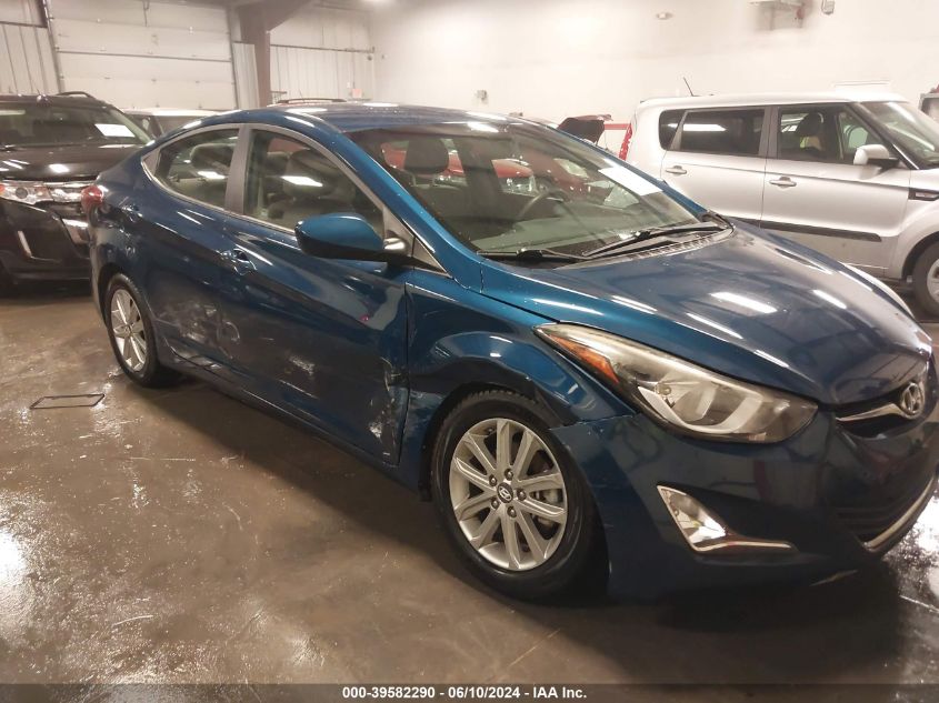 2014 Hyundai Elantra Se VIN: KMHDH4AE4EU157540 Lot: 39582290