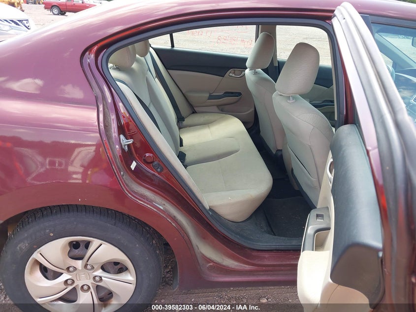 2013 Honda Civic Lx VIN: 19XFB2F59DE230250 Lot: 39582303