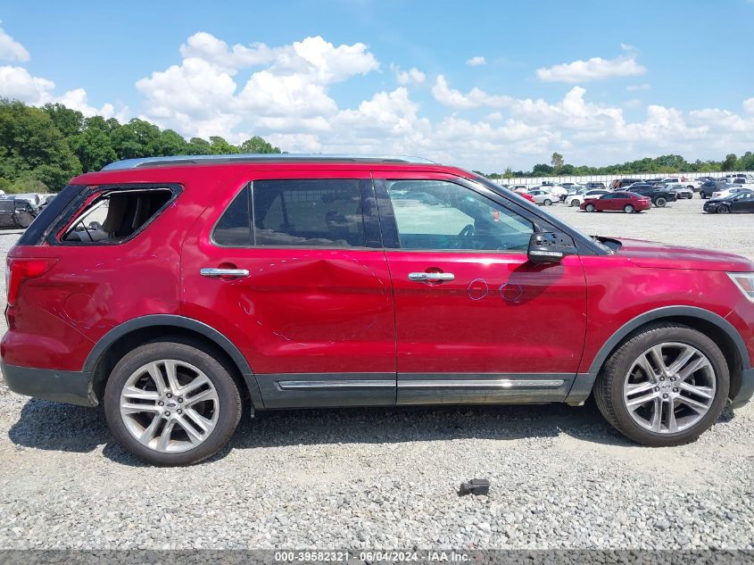 2016 Ford Explorer Limited VIN: 1FM5K7F86GGC30645 Lot: 39582321