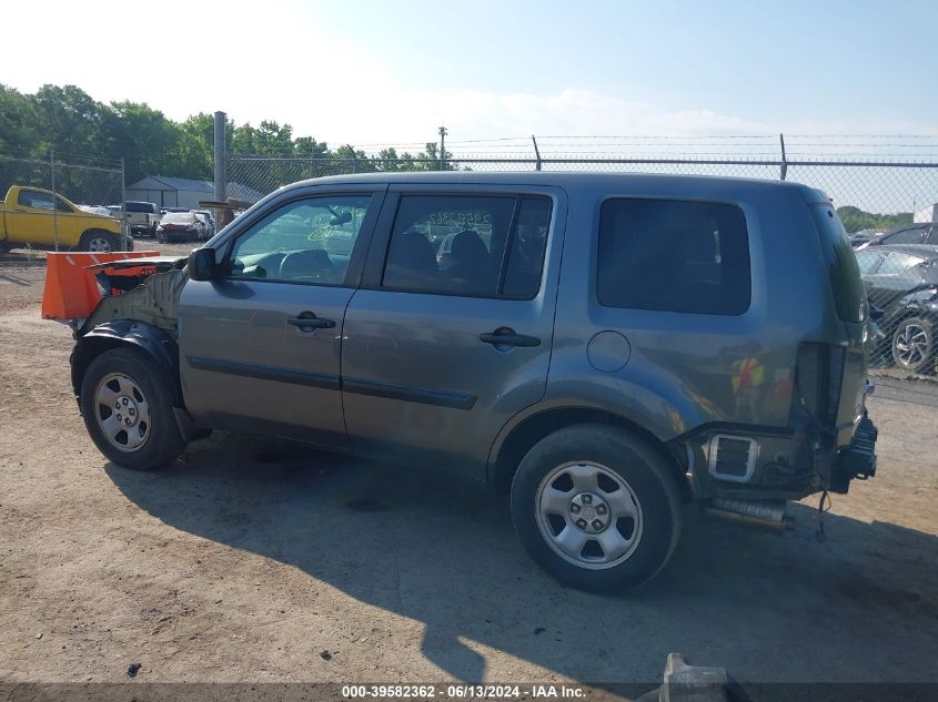 2013 Honda Pilot Lx VIN: 5FNYF4H26DB069670 Lot: 39582362