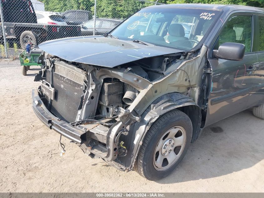 2013 Honda Pilot Lx VIN: 5FNYF4H26DB069670 Lot: 39582362