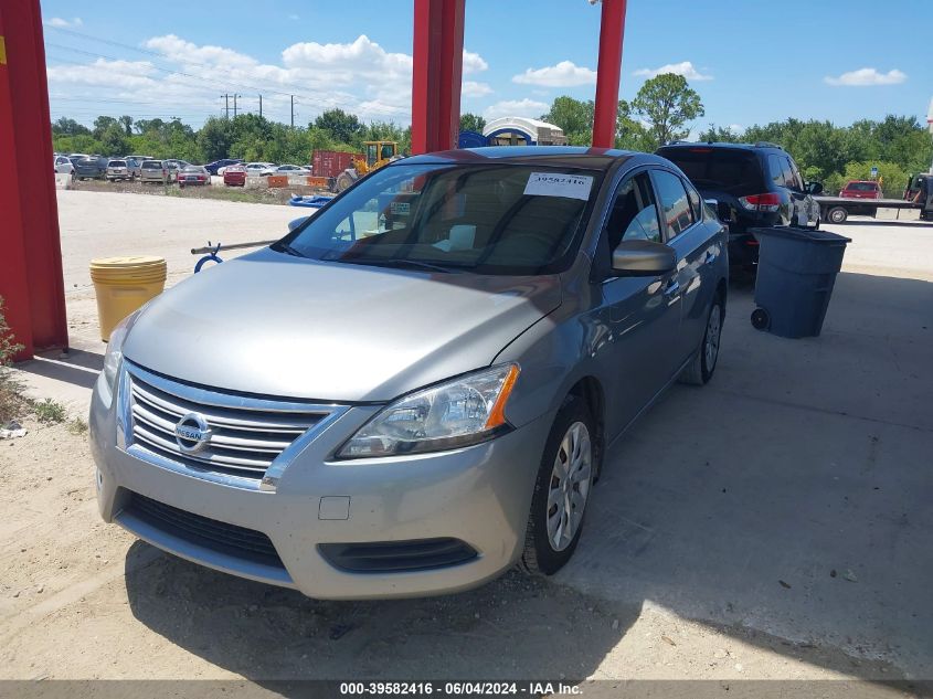 2013 Nissan Sentra Sv VIN: 3N1AB7AP9DL643039 Lot: 39582416