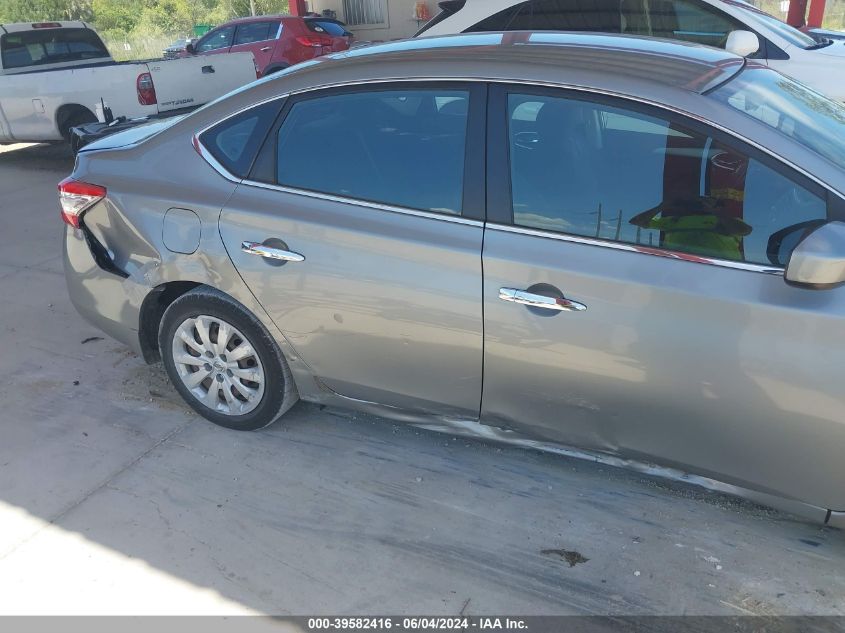 2013 Nissan Sentra Sv VIN: 3N1AB7AP9DL643039 Lot: 39582416