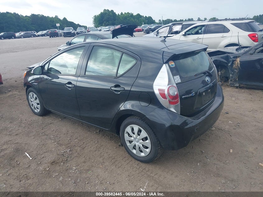 2012 Toyota Prius C Two VIN: JTDKDTB30C1527671 Lot: 39582445