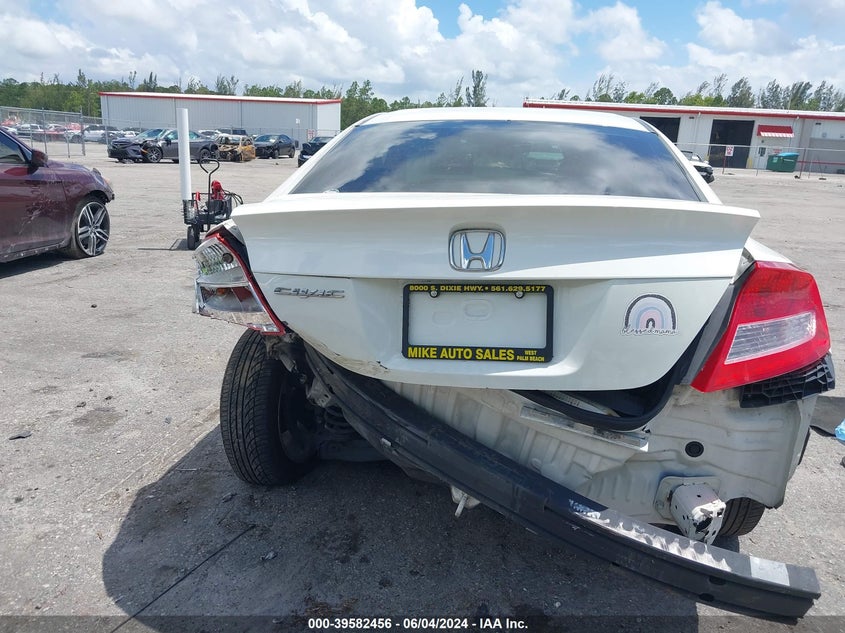 2012 Honda Civic Lx VIN: 2HGFG3B58CH534610 Lot: 39582456