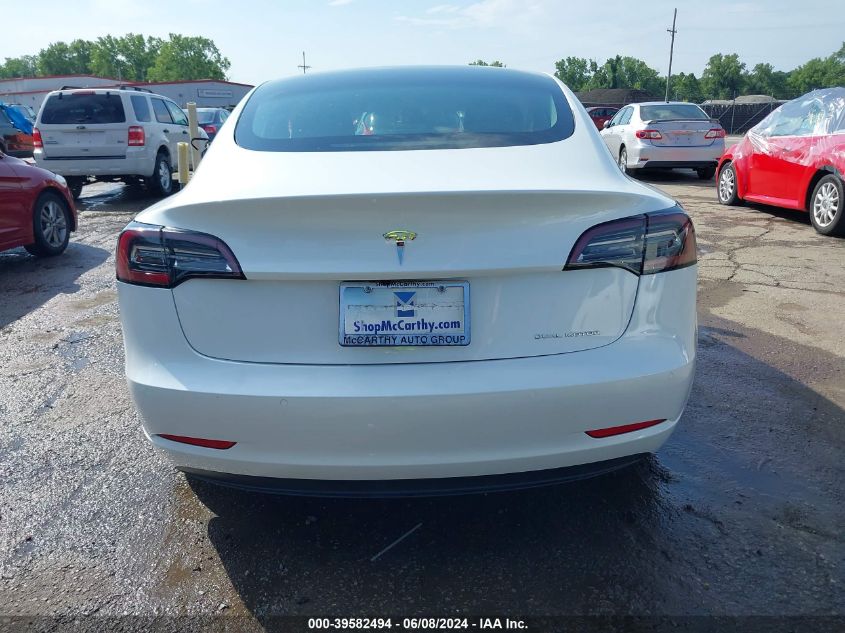 2021 Tesla Model 3 Long Range Dual Motor All-Wheel Drive VIN: 5YJ3E1EB3MF068623 Lot: 39582494