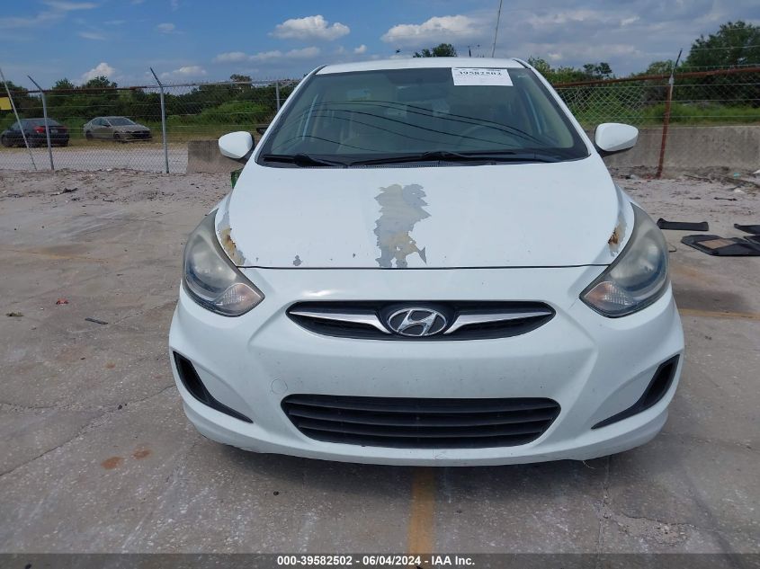 2013 Hyundai Accent Gls VIN: KMHCT4AEXDU396258 Lot: 39582502