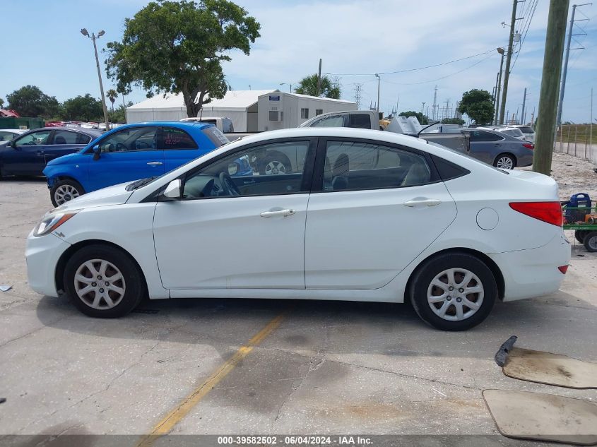 2013 Hyundai Accent Gls VIN: KMHCT4AEXDU396258 Lot: 39582502