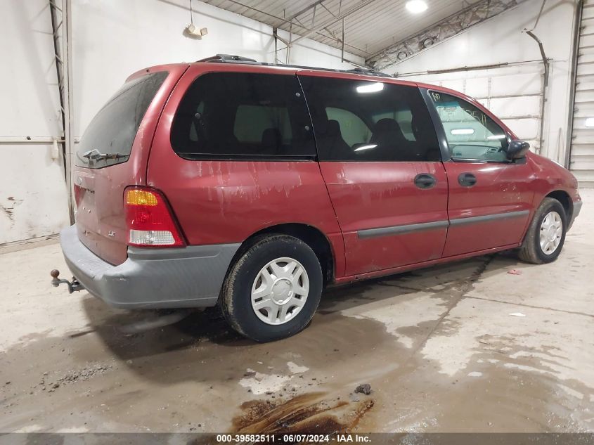 2000 Ford Windstar Lx VIN: 2FMZA5140YBA79520 Lot: 39582511