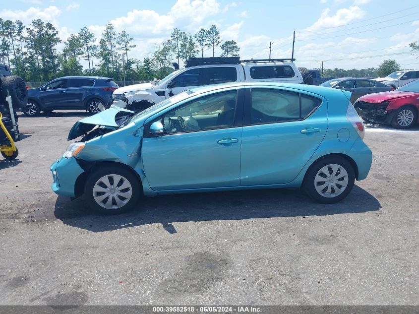 2013 Toyota Prius C Two VIN: JTDKDTB32D1048296 Lot: 39582518