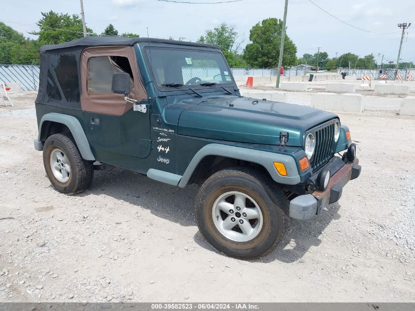 2000 Jeep Wrangler Sport VIN: 1J4FA49S7YP718676 Lot: 39582523