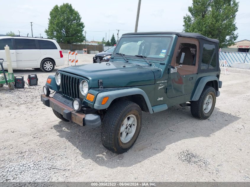 2000 Jeep Wrangler Sport VIN: 1J4FA49S7YP718676 Lot: 39582523