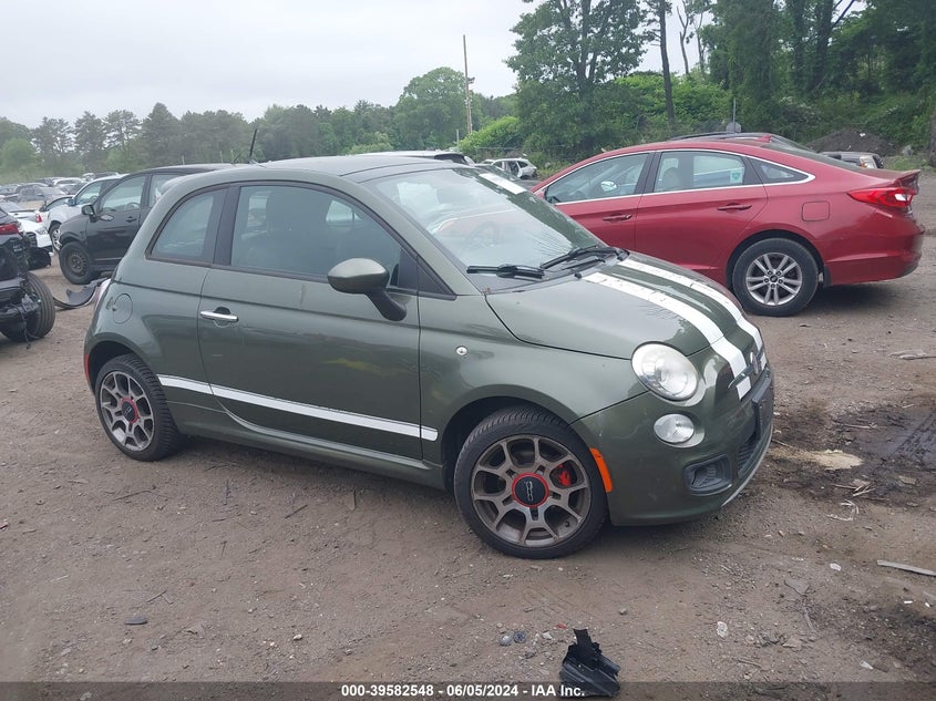 2012 Fiat 500 Sport VIN: 3C3CFFBR2CT371070 Lot: 39582548
