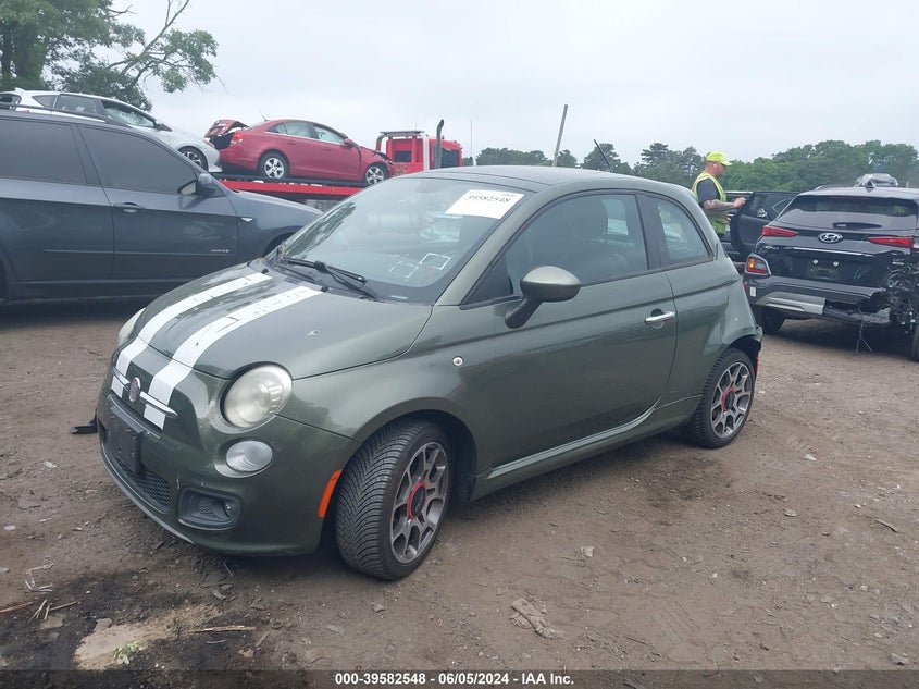 2012 Fiat 500 Sport VIN: 3C3CFFBR2CT371070 Lot: 39582548