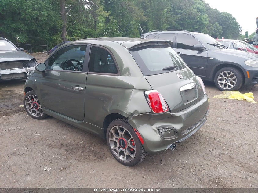 2012 Fiat 500 Sport VIN: 3C3CFFBR2CT371070 Lot: 39582548